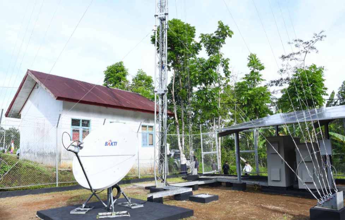 Infrastruktur Telekomunikasi Base Transceiver Station Yang Dibangun Kemkominfo Bersama Dengan BAKTI